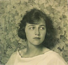Maja Bergh som tonåring 
