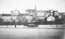 Länscellfängelset och Engelska kyrkan från Norra Bantorget