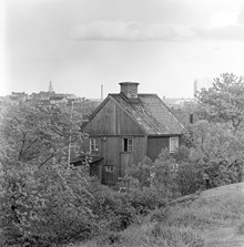 Utsikt från Skinnarviksberget mot sydost. Lundagatan 14, den s.k. Tietzens fåfänga