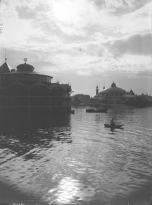 Stockholmsutställningen 1897, från Djurgårdsbrunnsviken