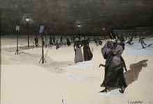 Skridskoåkning på Nybrovikens is