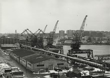 Frihamnen: Vy över Frihamnen