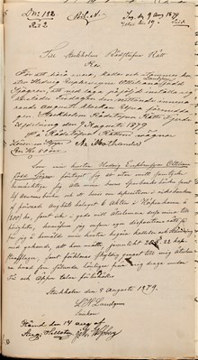 Snickare Landgrens stämning av sin hustru 1879