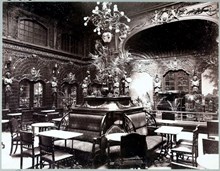 Interiör av Hotel Rydbergs kafé, Gustaf Adolfs torg 24