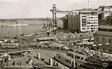 Södermalmstorg mot Katarinahissen och Stadsgårdshamnen