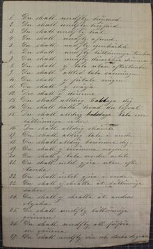 Segelmakaren Carl August Kempes 50 livsregler
