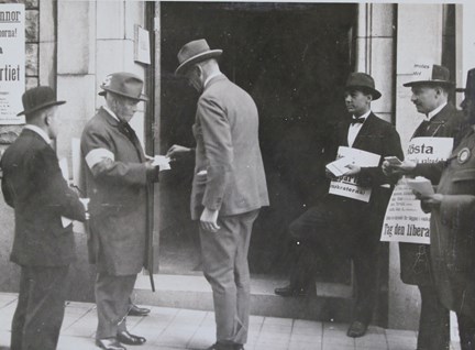 Foto på valarbetare 1924