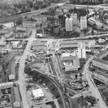 Flygfoto över Fruängen