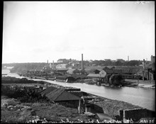 Utsikt över Atlas och Rörstrand från Kungsholmen