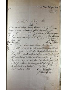 Carl Johan Schütze beger skilsmässa ifrån sin hustru 1864