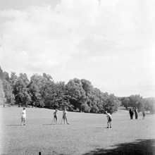 Krocketspel i Hagaparken