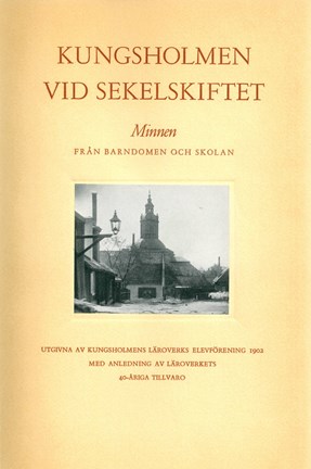 Omslagsbild Kungsholmen vid sekelskiftet