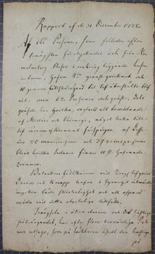 Polisrapport om 62 döda vid firandet av den nyfödde tronarvingen 30 december 1778