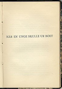 När en unge skulle ut ur boet / Maria Sandel