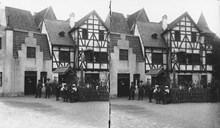 Konst och industriutställningen 1897. ""Gamla Stockholm"". Stereofotografi