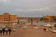Skeppsbron från Slottsbacken 1966