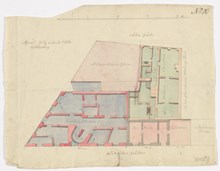 HK 20. Planritning över kvarteret Cephalus 1756