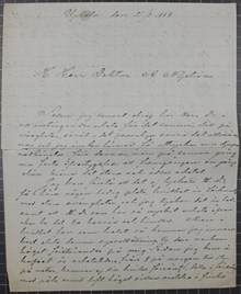 Carl Wallenström, 18, berättar om det besvärliga kyparyrket - brev till Dr Nyström 1884