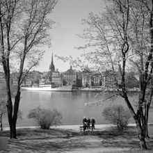 Utsikt från Skeppsholmen mot Skeppsbron