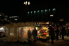 Blomsterförsäljning på Hötorget