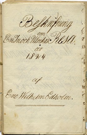 En sjuårig pojkes resedagbok från 1824
