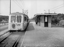 Alvik, hållplats för spårvagnar