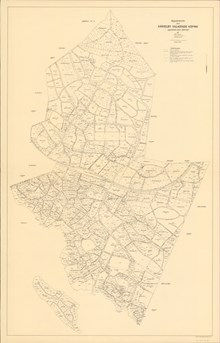 Registerkarta över Hässelby Villastads köping 1930-1931, tryckt 1940