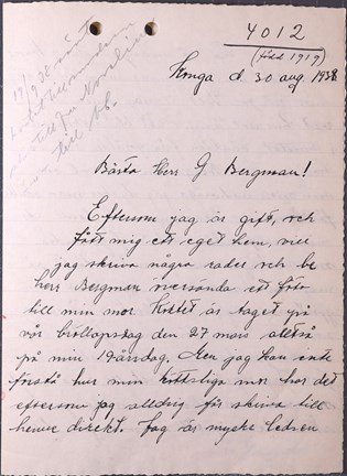 brev till Allmänna barnhuset