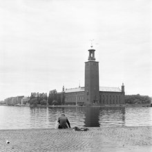 Hantverkargatan 1, Stadshuset. Vy från Riddarholmen