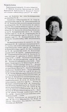 Margareta Andrén. Ledamot av stads-/kommunfullmäktige 1966-1976