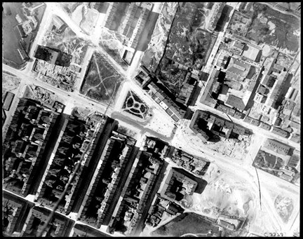Odenplan från ca 300 meters höjd, 1898.