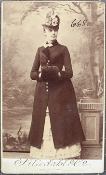 Porträtt av Carl August Lundström - visitkort nr 668 i polisens samlingar 
