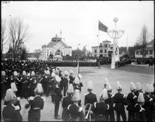 Öppnandet av Allmänna konst- och industriutställningen på Djurgården den 15 maj 1897