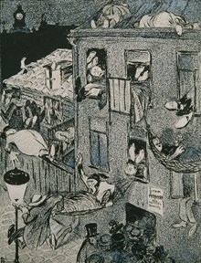 Minne från 1898. Bostadsbristen
