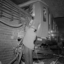 Tunnelbaneolycka vid Rådmansgatan 1959