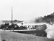 Utflykt med Cedergrens ångslup "Telefon" till Saltsjöbaden.