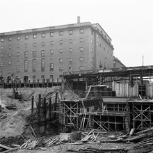 Tunnelbanebygge vid Konserthuset