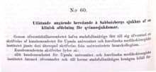 Utlåtande om läkarstudenters rättigheter att studera patienter 1879