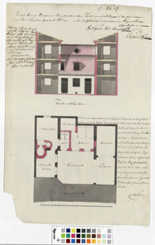 Ritning över fastigheten i kvarteret Cybele