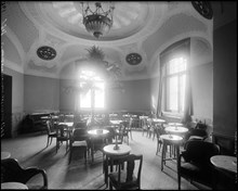 Interiör från restaurangen på Dramatiska teatern vid Nybroplan