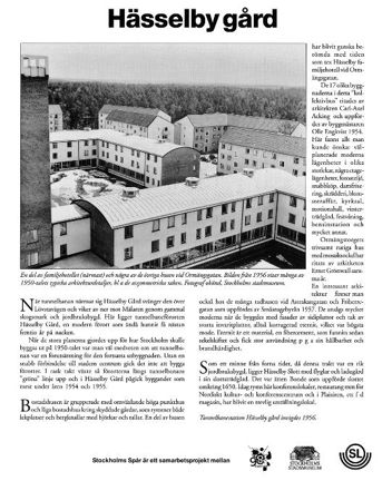 Fotografi och text som beskriver områdets historia