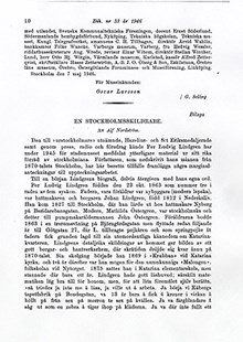 En Stockholmsskildrare / Alf Nordström