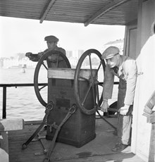 Luftpump för dykare i Stockholm 1951. 