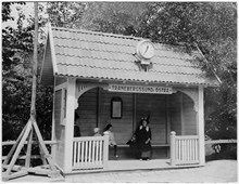 Tranebergssund Östra väntpaviljong år 1912