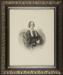 Porträtt av Wilhelmina Hierta, f. Fröding