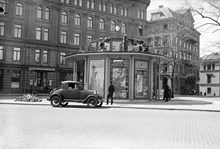 Nybroplan. Aerotransports (ABA) turistbyrå, vänthall
