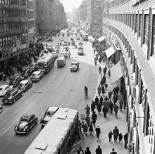 Kungsgatan västerut mot Sveavägen, från Malmskillnadsgatan