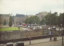Norrbro, utsikt mot Gustav Adolfs Torg och Operan. Telefontornet skymtar i fonden.