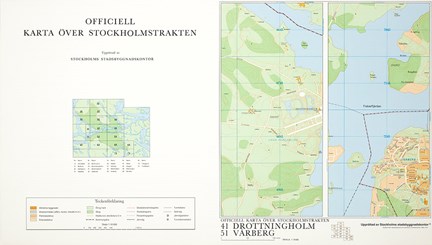 Tryckt karta i färg