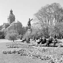 Karl XII:s Torg med Jakobs kyrka i fonden